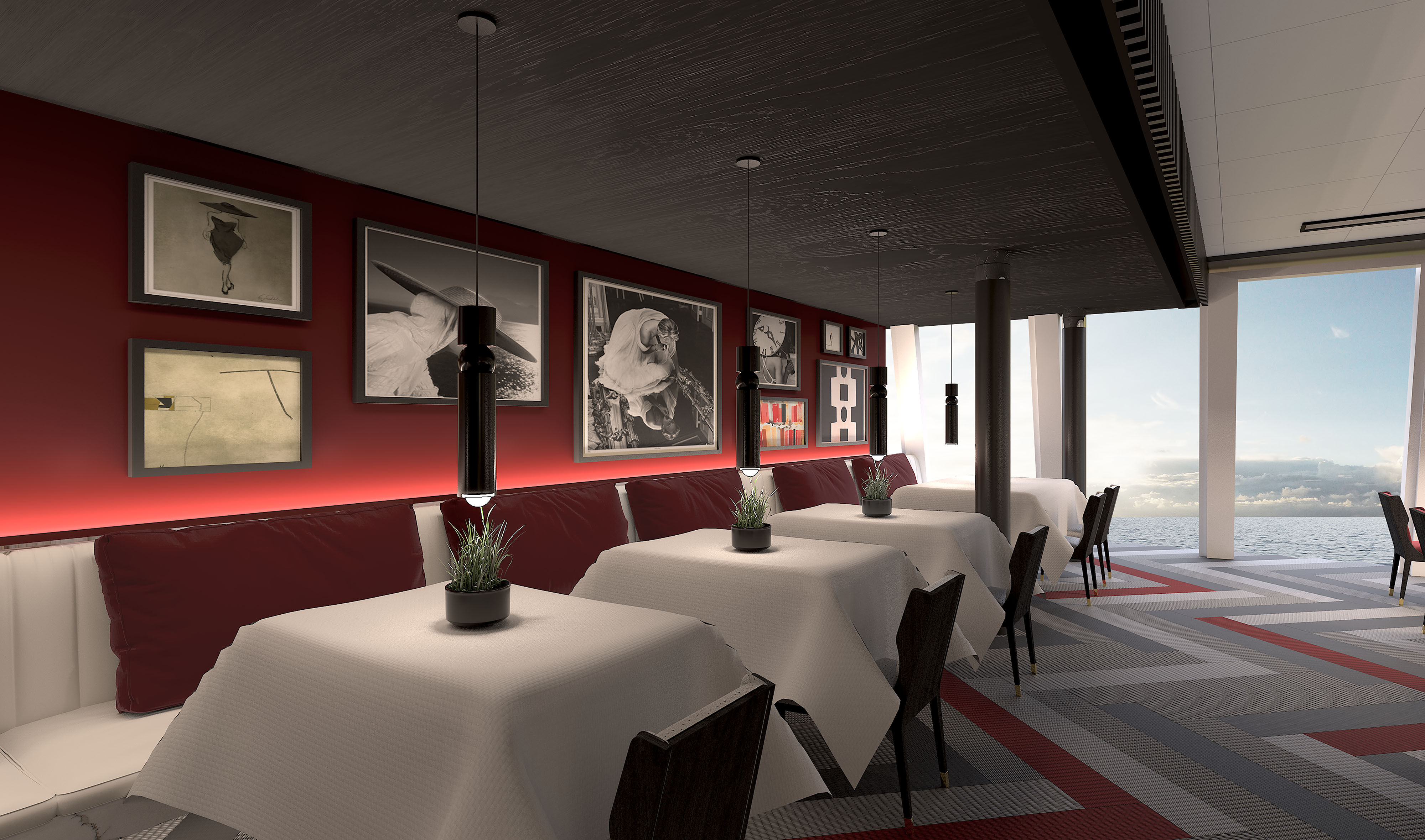 Luminea på The Retreat, en privat restaurang för svitgäster