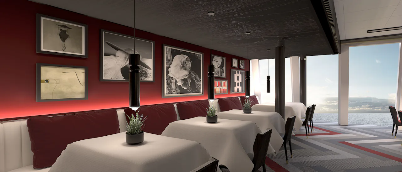 Luminea på The Retreat, en privat restaurang för svitgäster