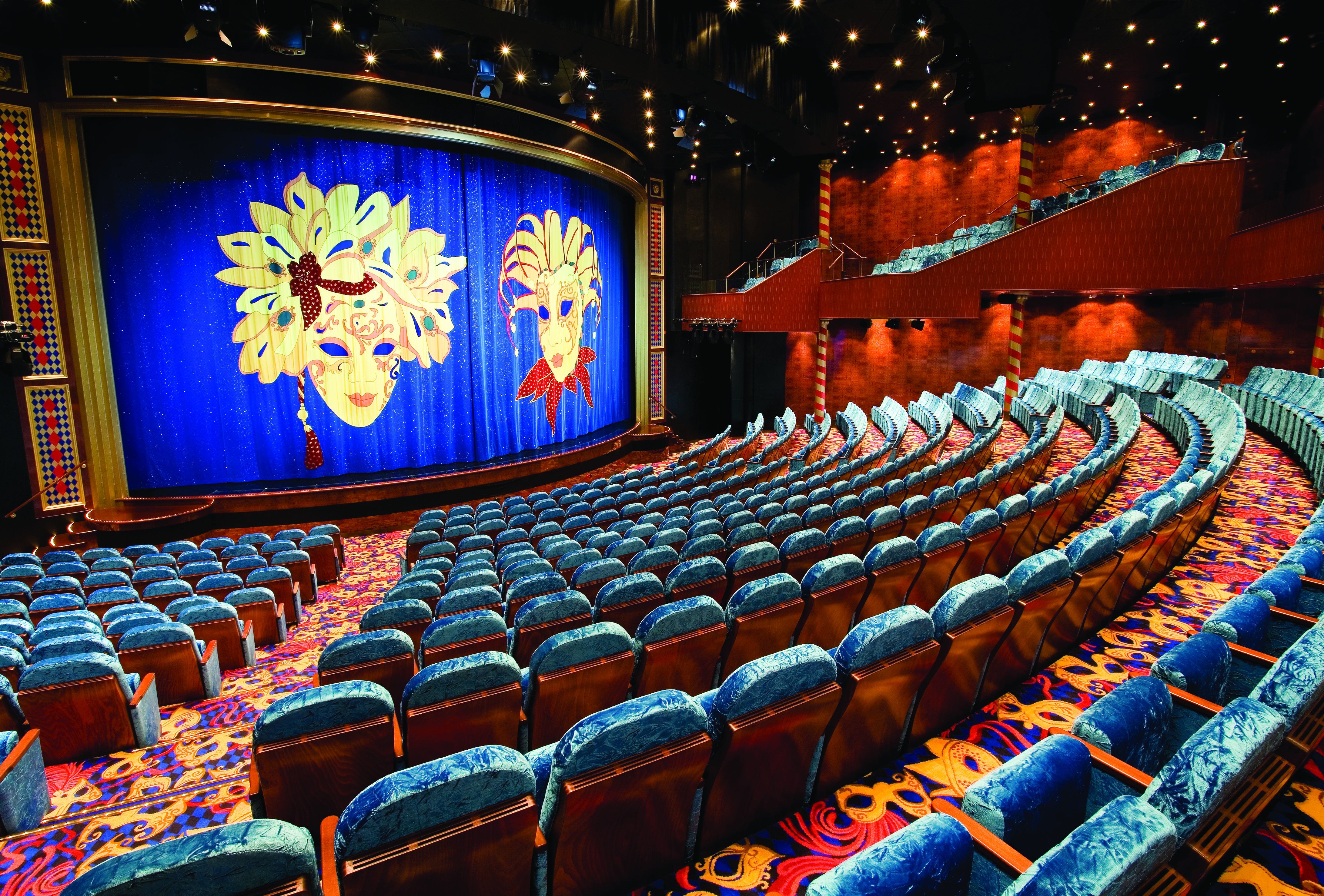 Den tre våningar höga teatern