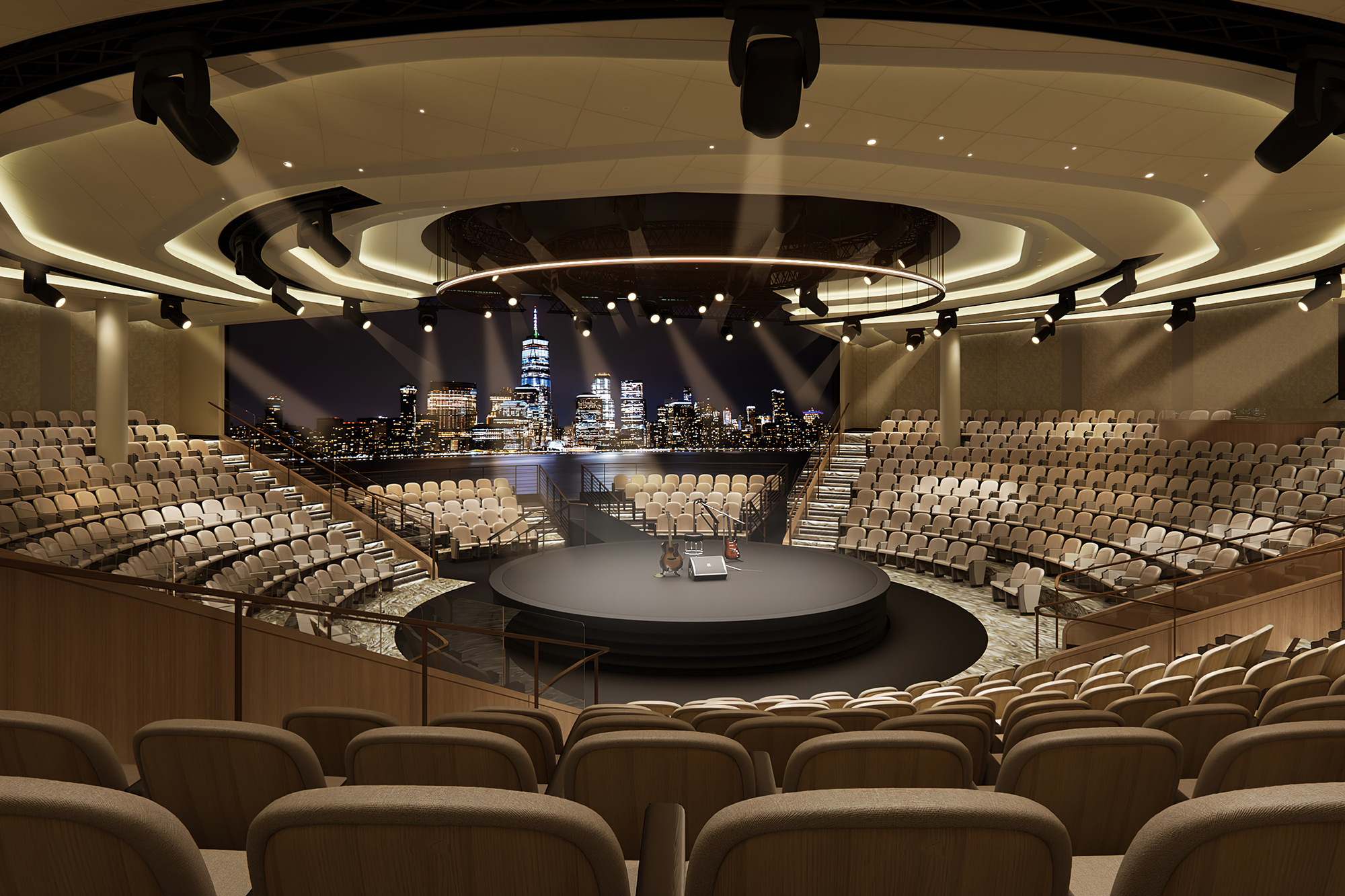 Teatern i väntan på en Las Vegas-inspirerad show