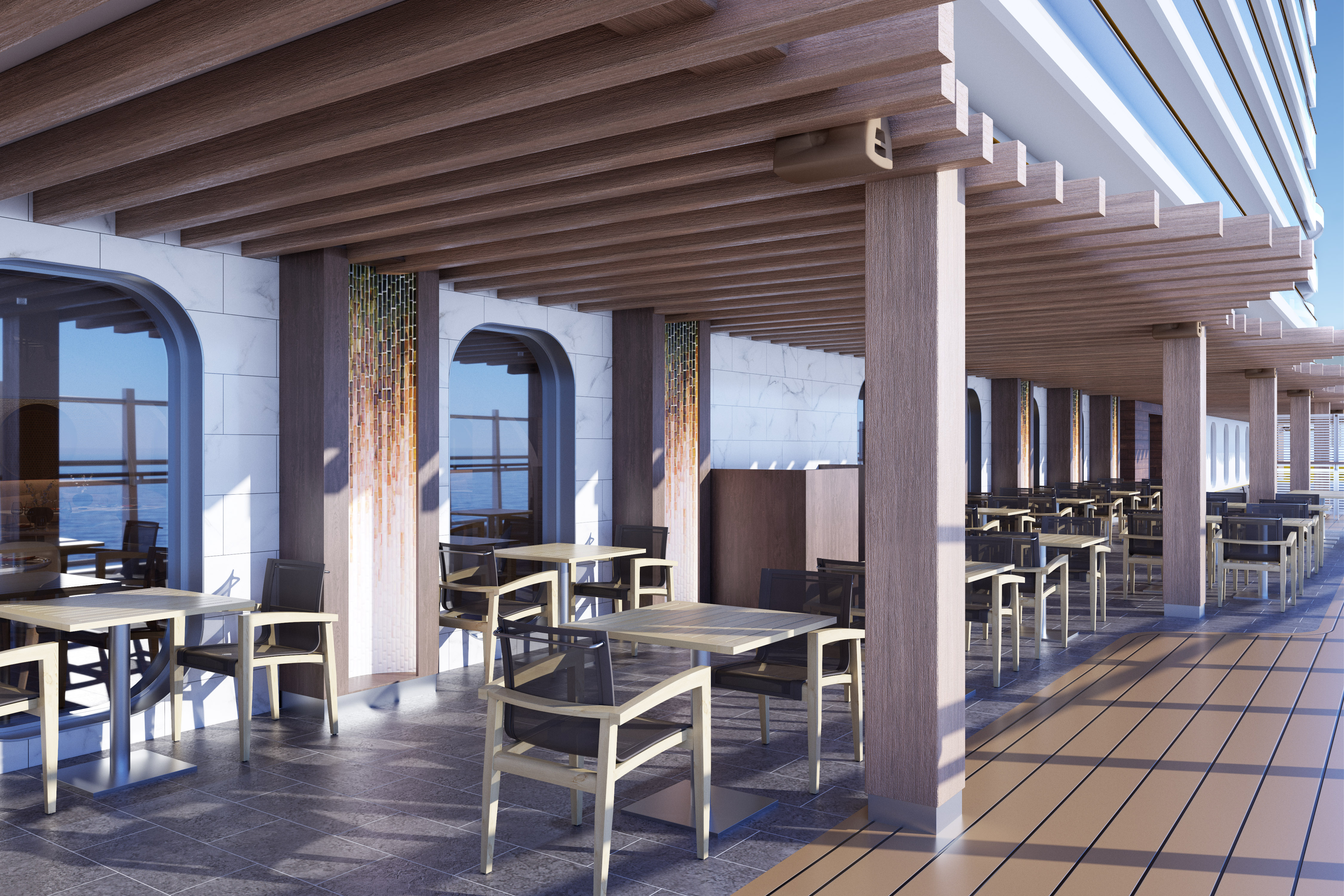 Ocean Boulevard erbjuder ett stort utbud av restauranger och barer