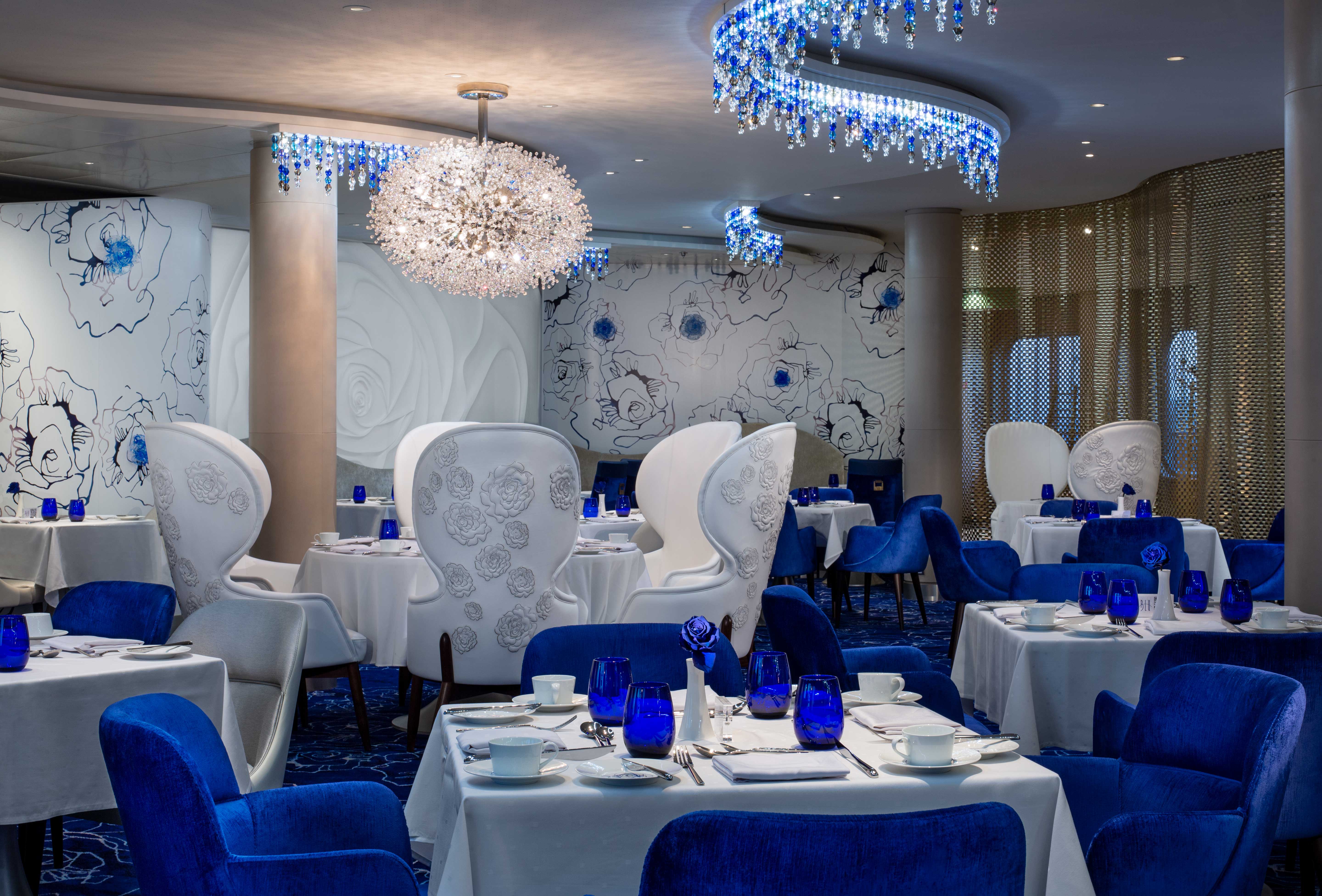 Restaurangen Blu är exklusiv för boende i en Aquaklass-hytt