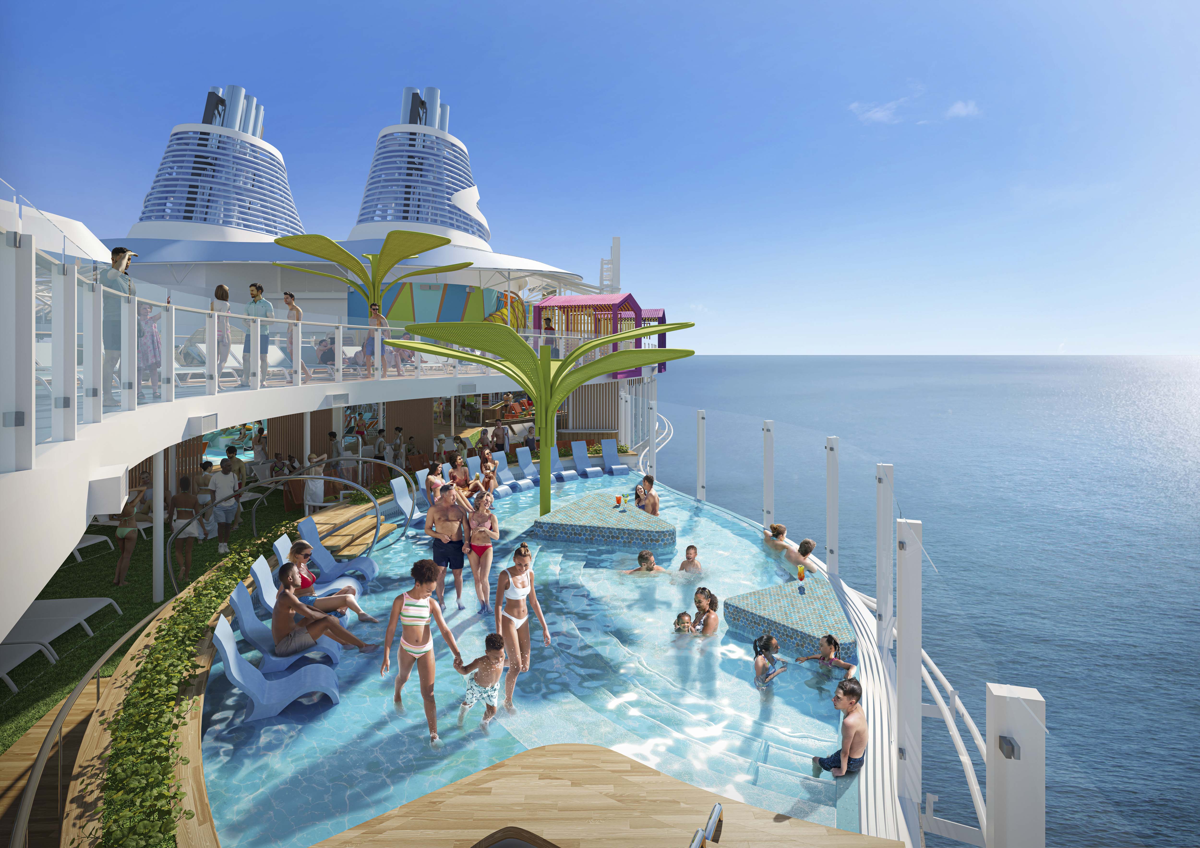 Infinity-havsutsikt vid Cove Pool
